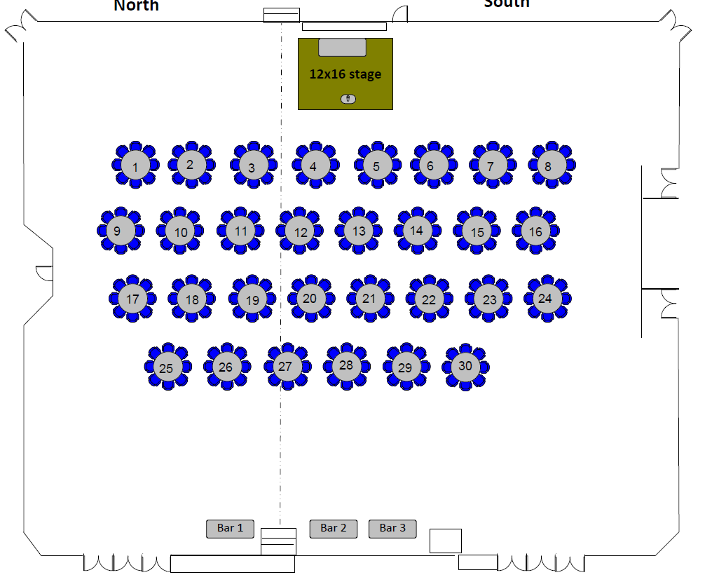 106th Annual Convention banquet seating map