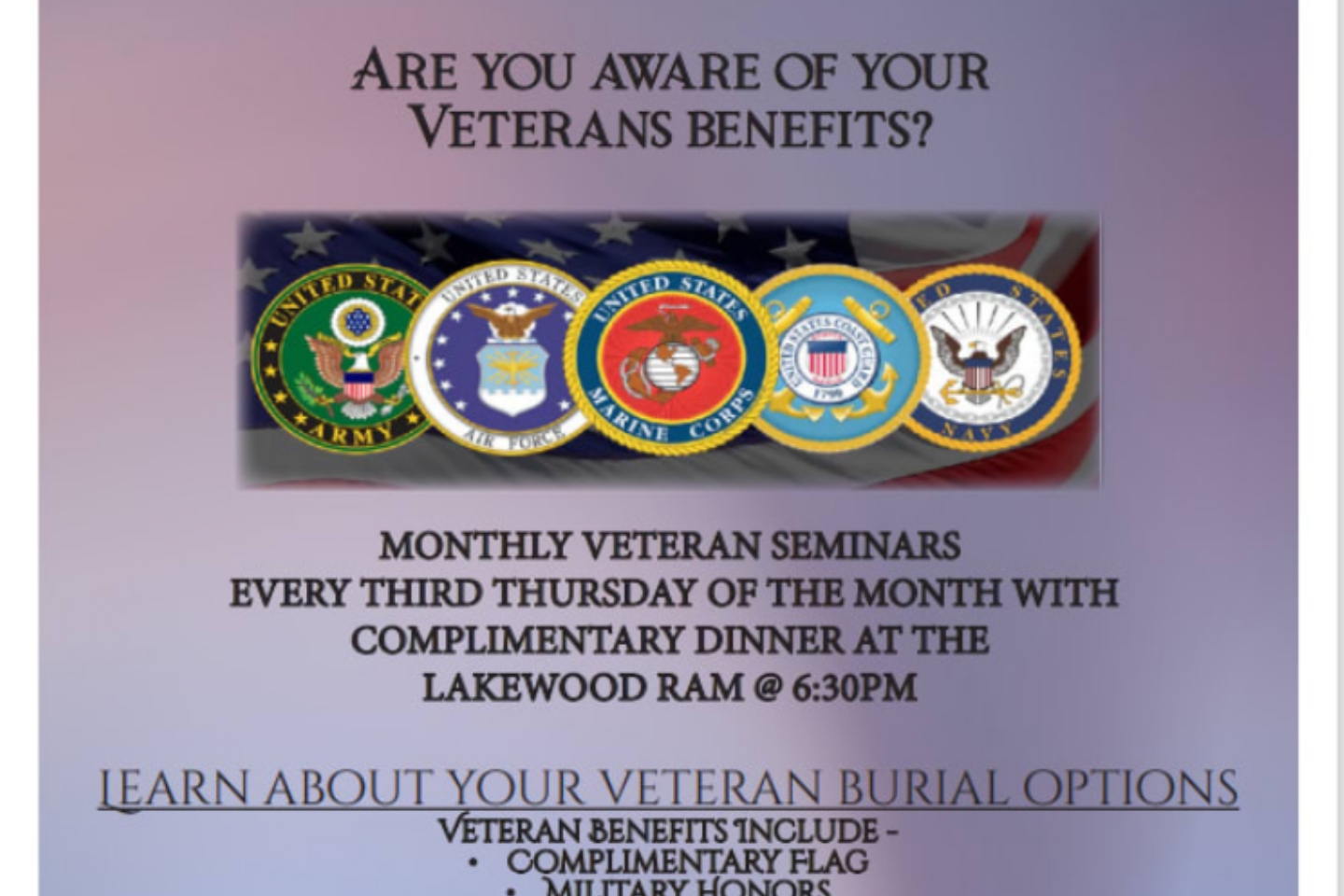 Event Flyers - VFW Department of Washington